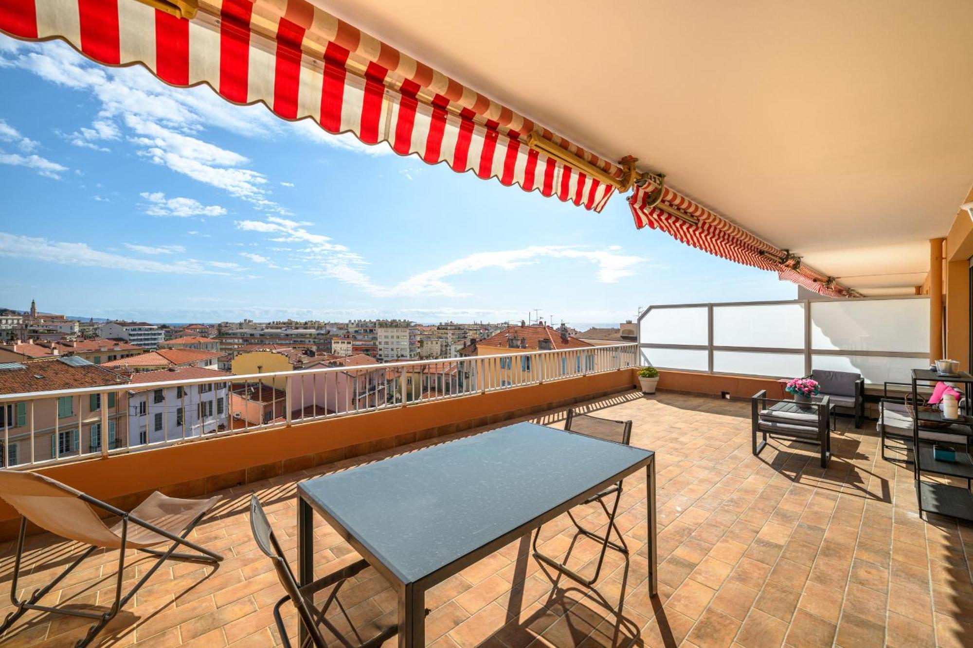 'L'Alicante Proche' Gare, Terrasse, Vue Mer Menton Exterior foto